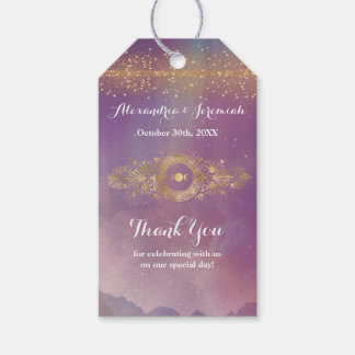 Violet Sky Gold Moon Cadeaulabel