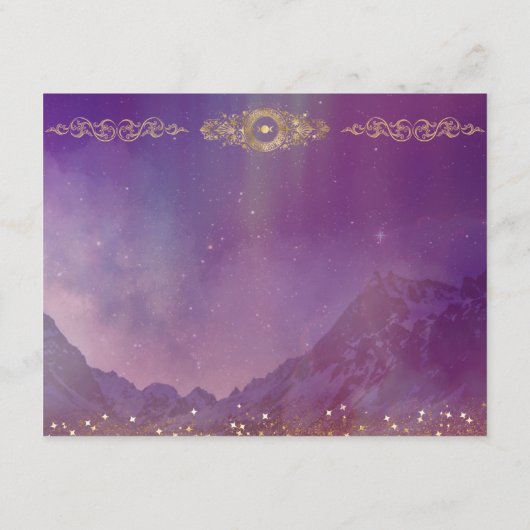 Violet Sky Gold Moon Enclosure Kaart (Achterkant)