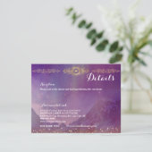 Violet Sky Gold Moon Enclosure Kaart (Staand voorkant)