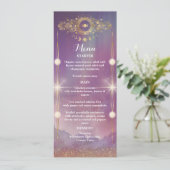 Violet Sky Gold Moon Flat Menu (Staand voorkant)