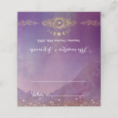 Violet Sky Gold Moon Plaatskaartje (Buitenkant ongevouwen)