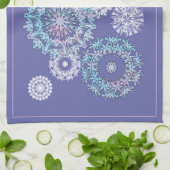 Violet Snowflakes Kitchen Towels Theedoek (Gevouwen)