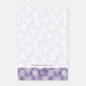 Violet Snowflakes Patroon Post-it® Notes (Voorkant)