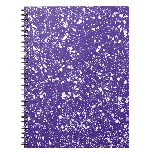 Violet Splash Marmer Notitieboek (Voorkant)