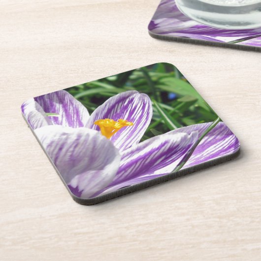 Violet Spring Crocus Onderzetter (Linkerzijde)