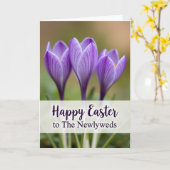 Violet Spring Newlyweds Easter Card Kaart (Gele Bloem)