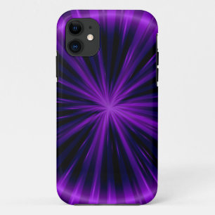 Violet Star Light Graphic Art iPhone 11 Hoesje