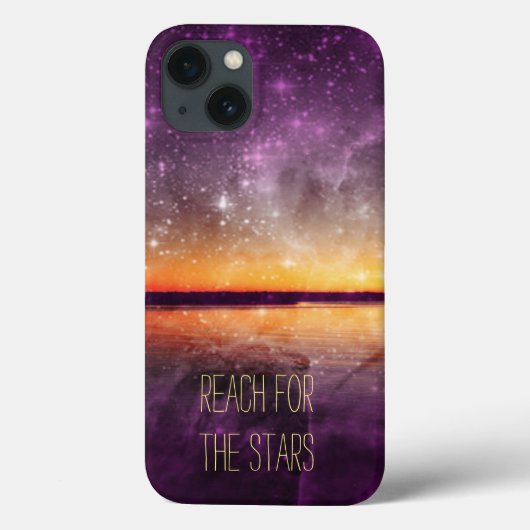 Violet Stars en Sunset Lake iPad Case (Achterkant)