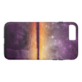Violet Stars en Sunset Lake iPhone 7 plus Hoesje (Achterkant (Horizontaal))