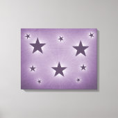 Violet sterren in Night Sky Canvas Print (Voorkant)