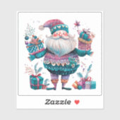 Violet Sticker voor vrolijk kerstfeest! (Vel)