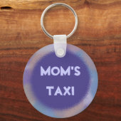 Violet Stippen met een persoonlijke naamplaat Sleutelhanger (Voorkant)