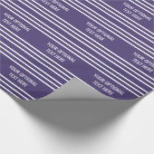 Violet Stripes aangepast verpakkingspapier Cadeaupapier (Hoek)
