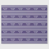 Violet Stripes aangepast verpakkingspapier Cadeaupapier (Vlak)
