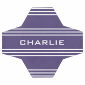 Violet Stripes aangepast voetbal monogram (Enkel)