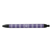 Violet Stripes aangepaste monogram pennen (Voorkant)