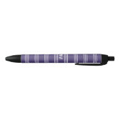 Violet Stripes aangepaste monogram pennen (Bodem)