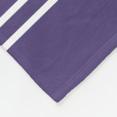 Violet Stripes aangepaste tekstdekens Fleece Deken (Hoek)