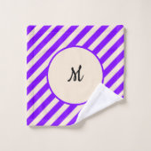 Violet Stripes Bad Handdoek (Wasdoekje)