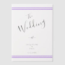 Violet Stripes Bruid en Bruidegom