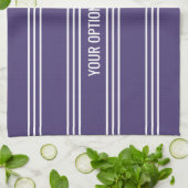 Violet Stripes keukenhanddoek (Gevouwen)