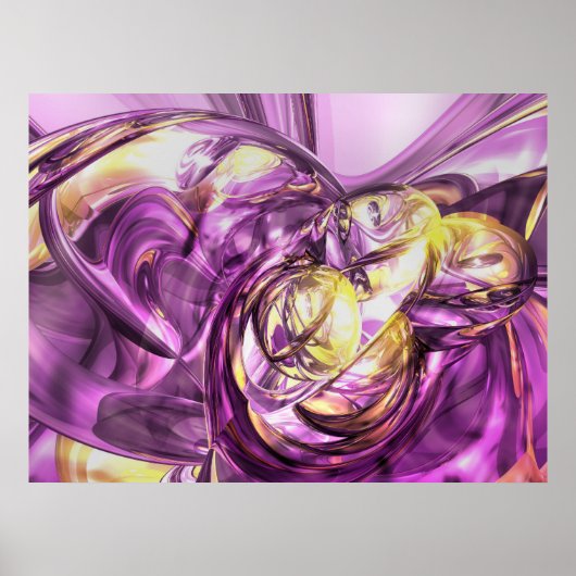 Violet Summer Abstract Poster (Voorkant)