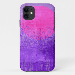 Violet Sunset   Abstract schilderen Case-Mate iPhone Case