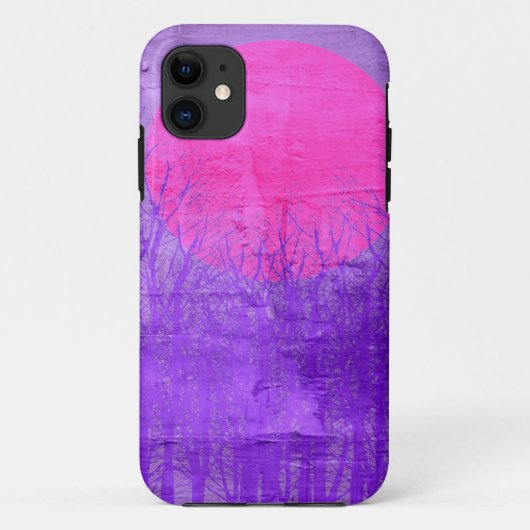 Violet Sunset | Abstract schilderen Case-Mate iPhone Case (Achterkant)