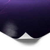 Violet Swirl modernart Perfect Poster (Hoek)