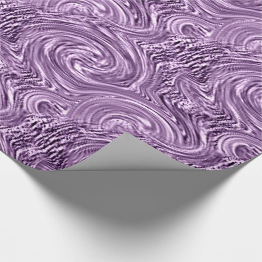 Violet Swirl Wrapping Paper Cadeaupapier (Hoek)