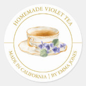 Violet Tea Modern label (Voorkant)