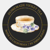 Violet Tea Modern label (Voorkant)