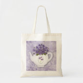 Violet Teapot Canvas tas (Voorkant)