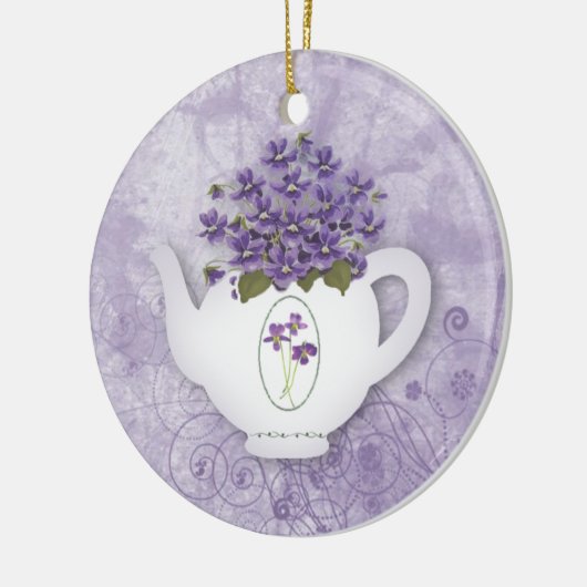 Violet Teapot Ornament (Links)