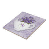 Violet Teapot Tile Tegeltje (Zijkant)