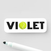 Violet Tennis Naamplaatje (In situ)