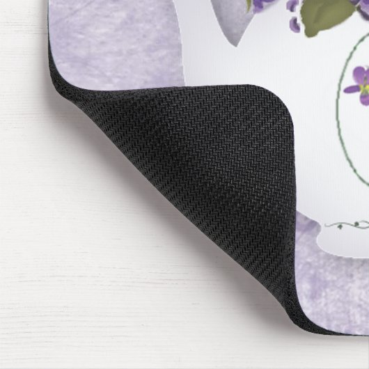 Violet theepot mousepad muismat (Hoek)