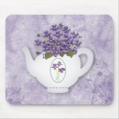 Violet theepot mousepad muismat (Voorkant)