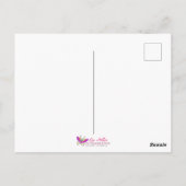 Violet Throated Songbird Fantasy Bird Briefkaart (Achterkant)