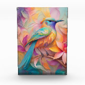 Violet Throated Songbird Fantasy Bird Fotoblokken (Voorkant)