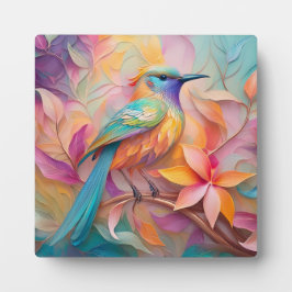 Violet Throated Songbird Fantasy Bird Fotoplaat