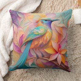 Violet Throated Songbird Fantasy Bird Kussen