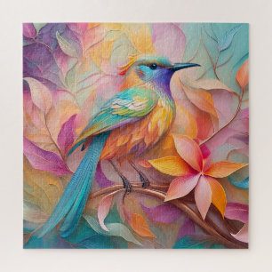 Violet Throated Songbird Fantasy Bird Legpuzzel