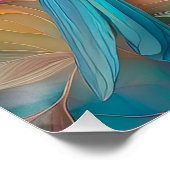 Violet Throated Songbird Fantasy Bird Perfect Poster (Hoek)