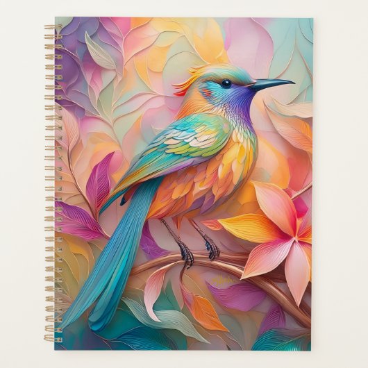 Violet Throated Songbird Fantasy Bird Planner (Voorkant)