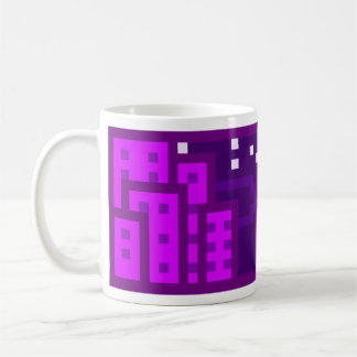 Violet Town in de Nacht, Breed, voor Mug Koffiemok