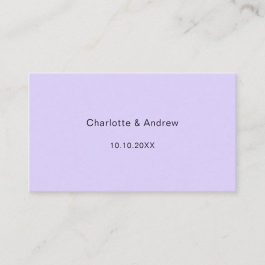 Violet trouwreactie website QR code RSVP Informatiekaartje (Voorkant)