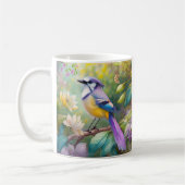 Violet Tufted Jay Fantasy Bird Koffiemok (Links)