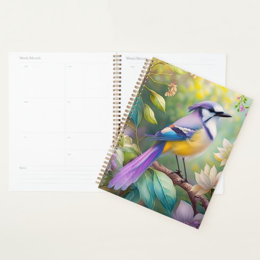 Violet Tufted Jay Fantasy Bird Planner (Display)