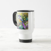 Violet Tufted Jay Fantasy Bird Reisbeker (Voorkant links)